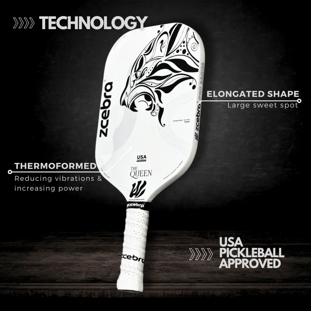 Pala Avanzado Zcebra The Queen Carbon White