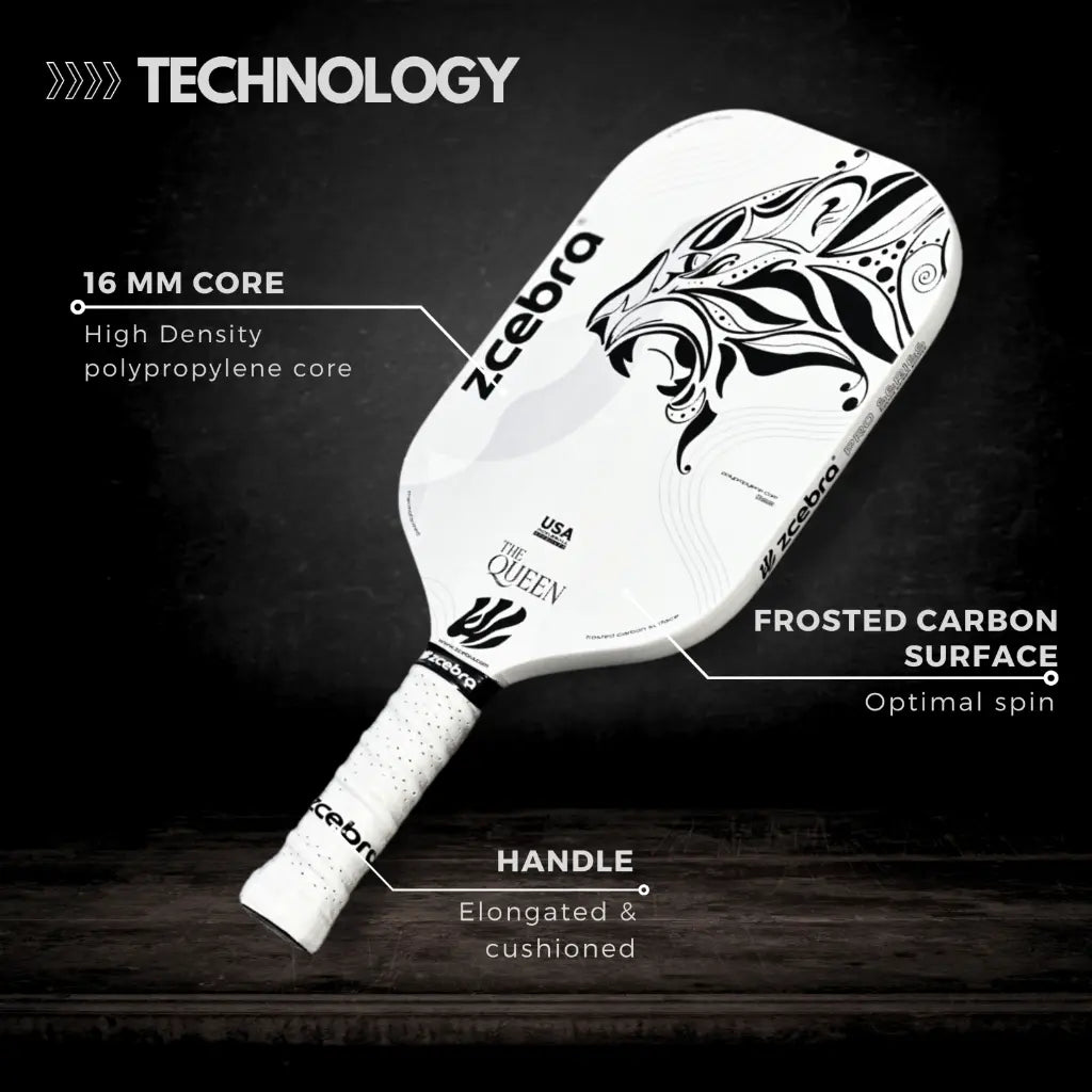 Pala Avanzado Zcebra The Queen Carbon White