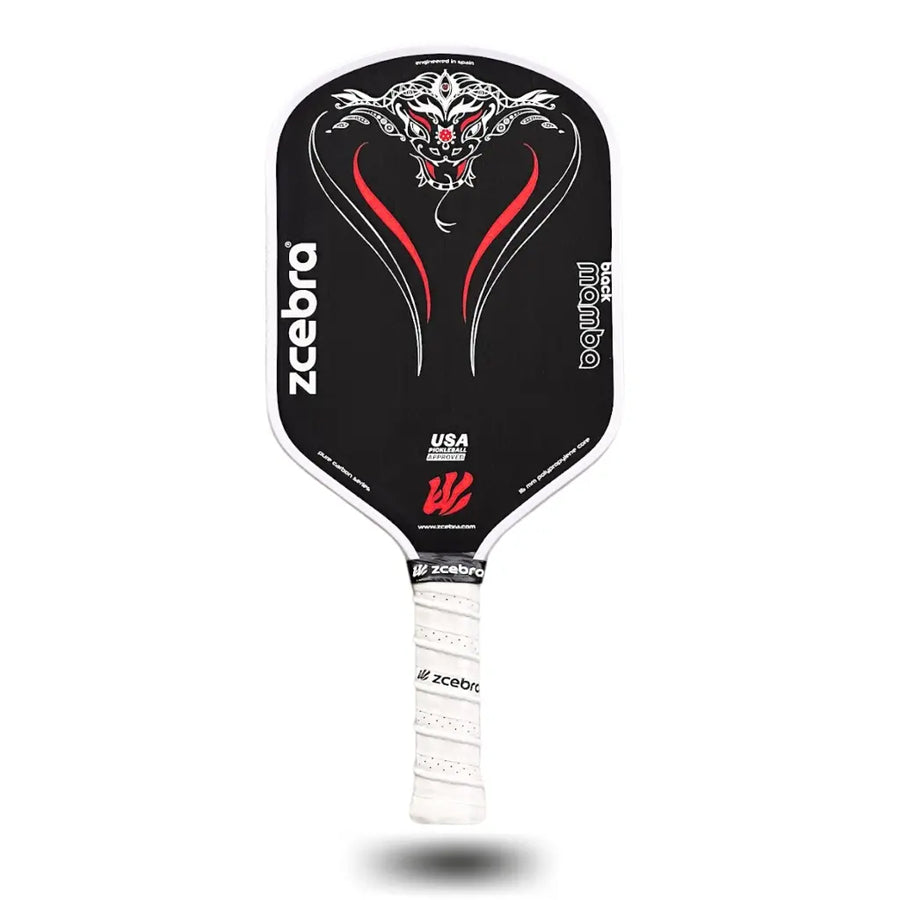 Pala de pickleball profesional Zcebra Black Mamba de carbono