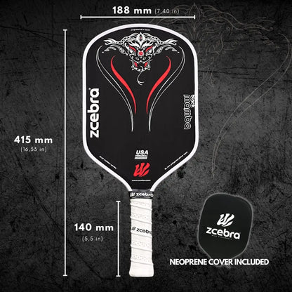 Zcebra Black Mamba — Pala Pickleball Profesional Carbono